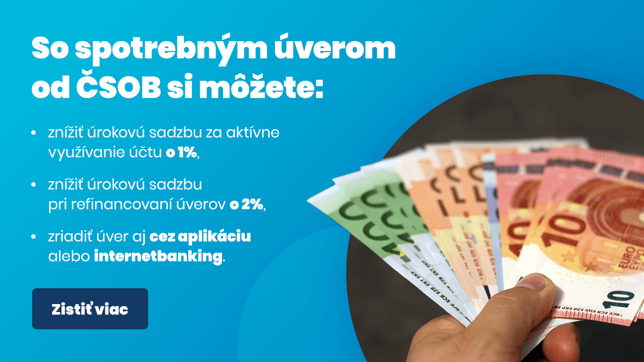 Spotrebný úver od ČSOB